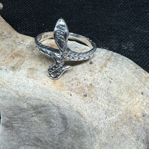 Sterling Silver Serpent Ring - Picture 2 of 4